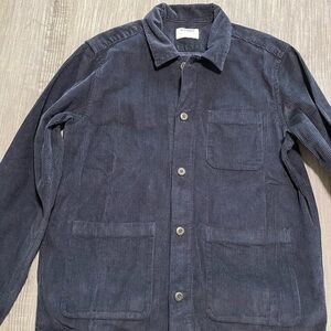 Men’s Large Old Navy Blue Corduroy Button Down. Never worn, smoke free home.
